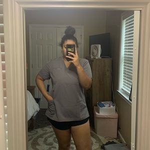 jaanuu scrub top gray brand new with tag XL